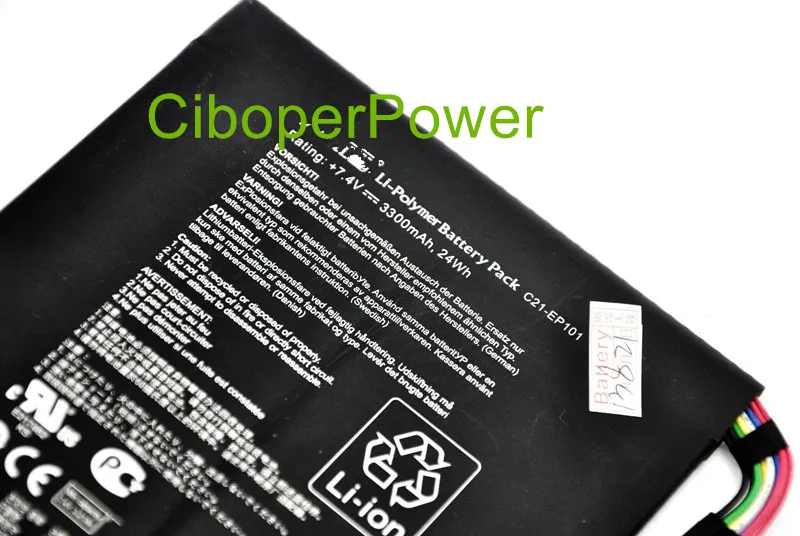 Laptop Battery C21-EP101 7.4V 24WH 3300mAh ForTF101-B1 TF101 TR101 C21-EP101