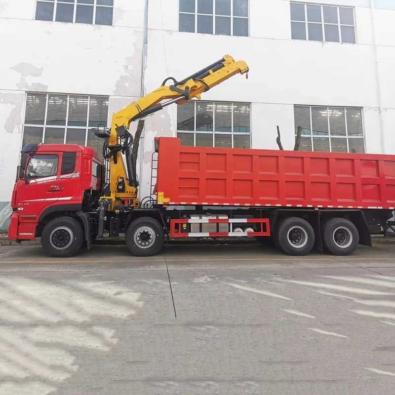 12 Ton Hydraulic Knuckle Boom Crane Remote Control Foldable Telescopic Articulated Jib Crane Truck Mounted Folding Boom