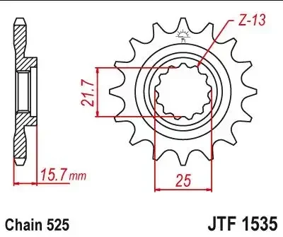 Motorcycle Front Sprocket 525 15T 16T 17T For Kawasaki ZZ-R600 ZX600 2005-2008 ZX-6R ZX636 Ninja 1998-2002