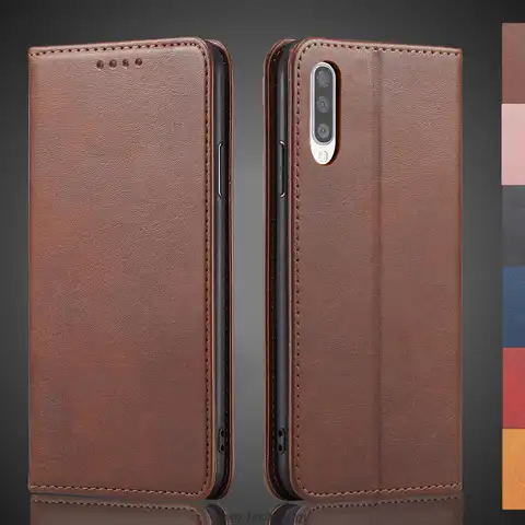 Funda de cuero con atracción magnética para Samsung Galaxy A50 A 50, funda con tapa, cartera, bolsas para teléfono, Fundas Coque