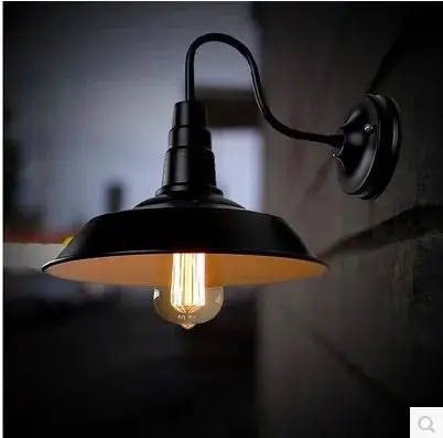 

industrial iron outdoor wall lamp balcony terrace creative black simple LED waterproof wall lamp