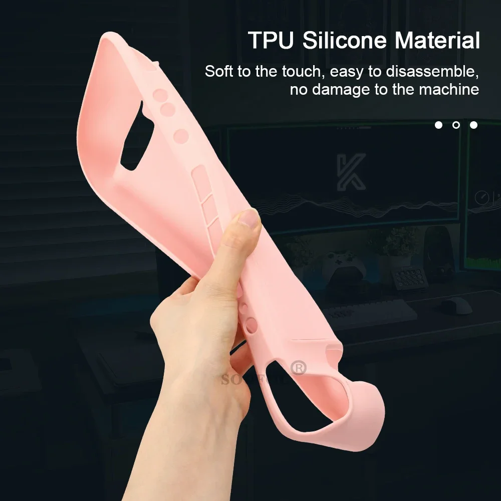 New Protective Case for Steam Deck Game Console Silicone Steam Host Anti-fall Silicone Protective Cover Accessories