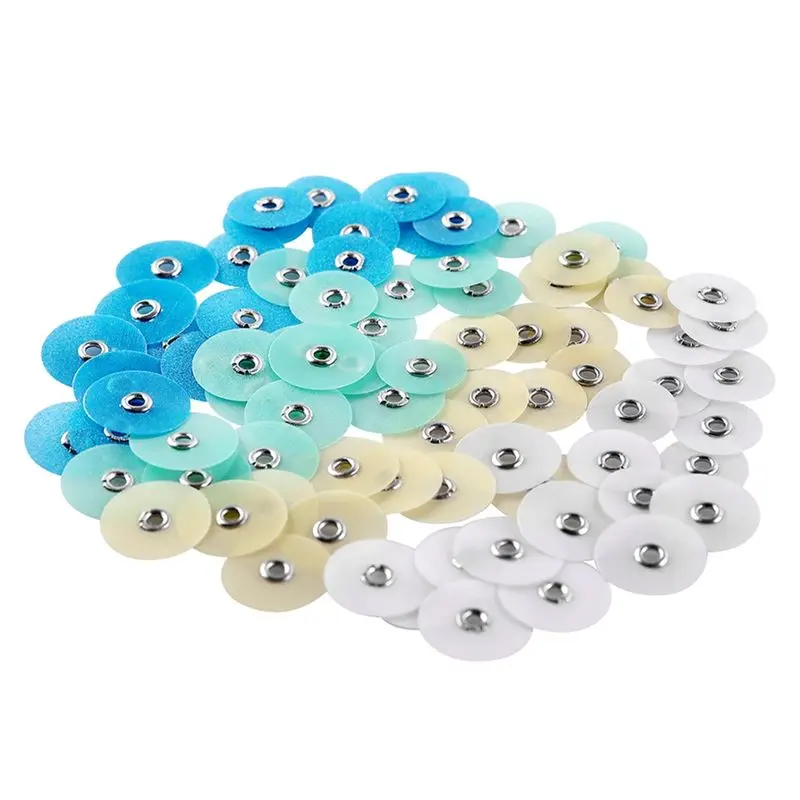 A74U Dental Polishing Discs Gross Reduction Contouring Mandrel Stripe Set Dental Materials Teeth Whitening 80Pcs/Box