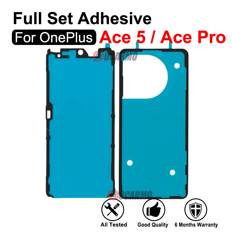 

Передняя и задняя крышка, клейкая задняя крышка батарейного отсека, наклейка, замена клея для OnePlus Ace 5 Ace Pro 1 + AcePro