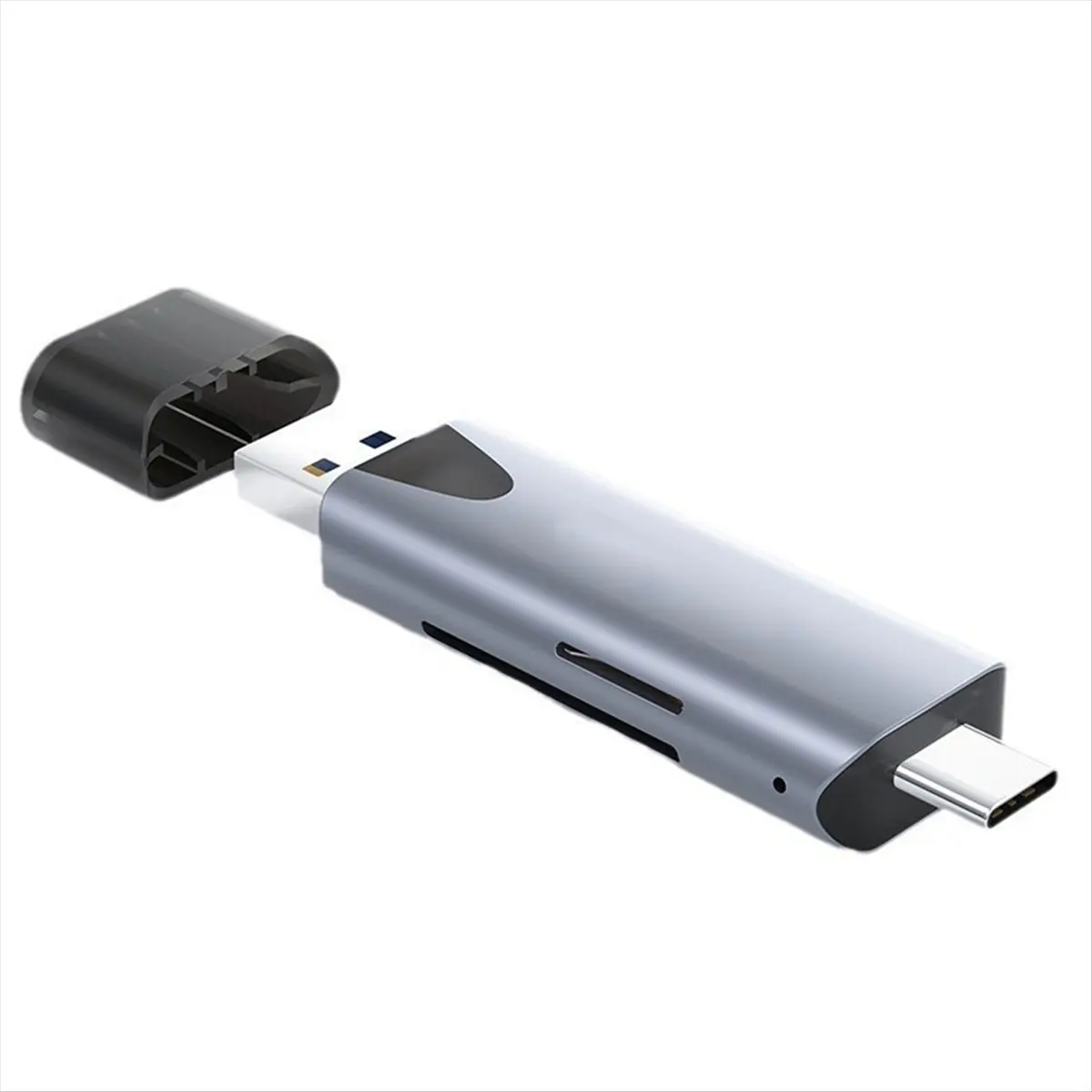 *A91P 2 in 1 Type-C/USB 3.0 Card Reader TF/SD Card Reader High Speed Card Reader for PC Laptop Cameras Accessories