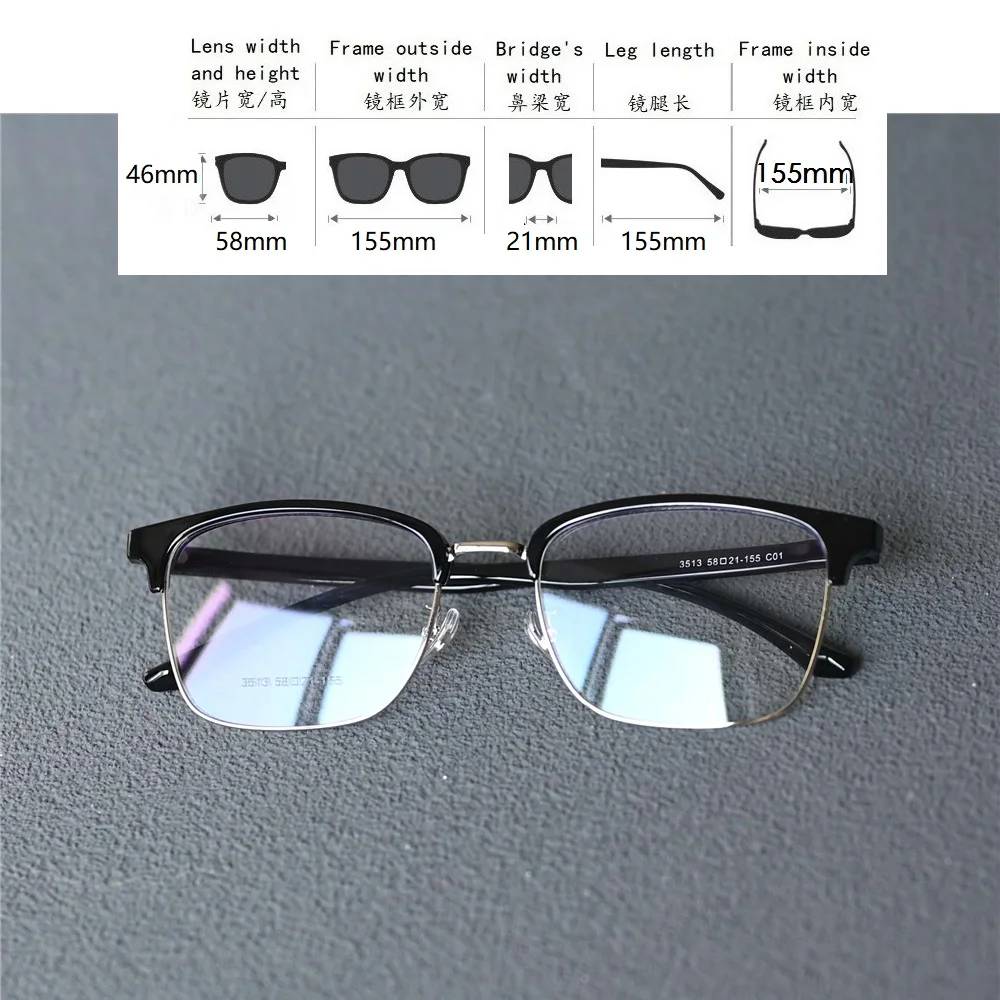 Vazrobe 155mm Oversized Reading Glasses Male Women Anti Blue Light 0 +100 150 200 250 300 350 400 Diopter Eyeglasses Frame