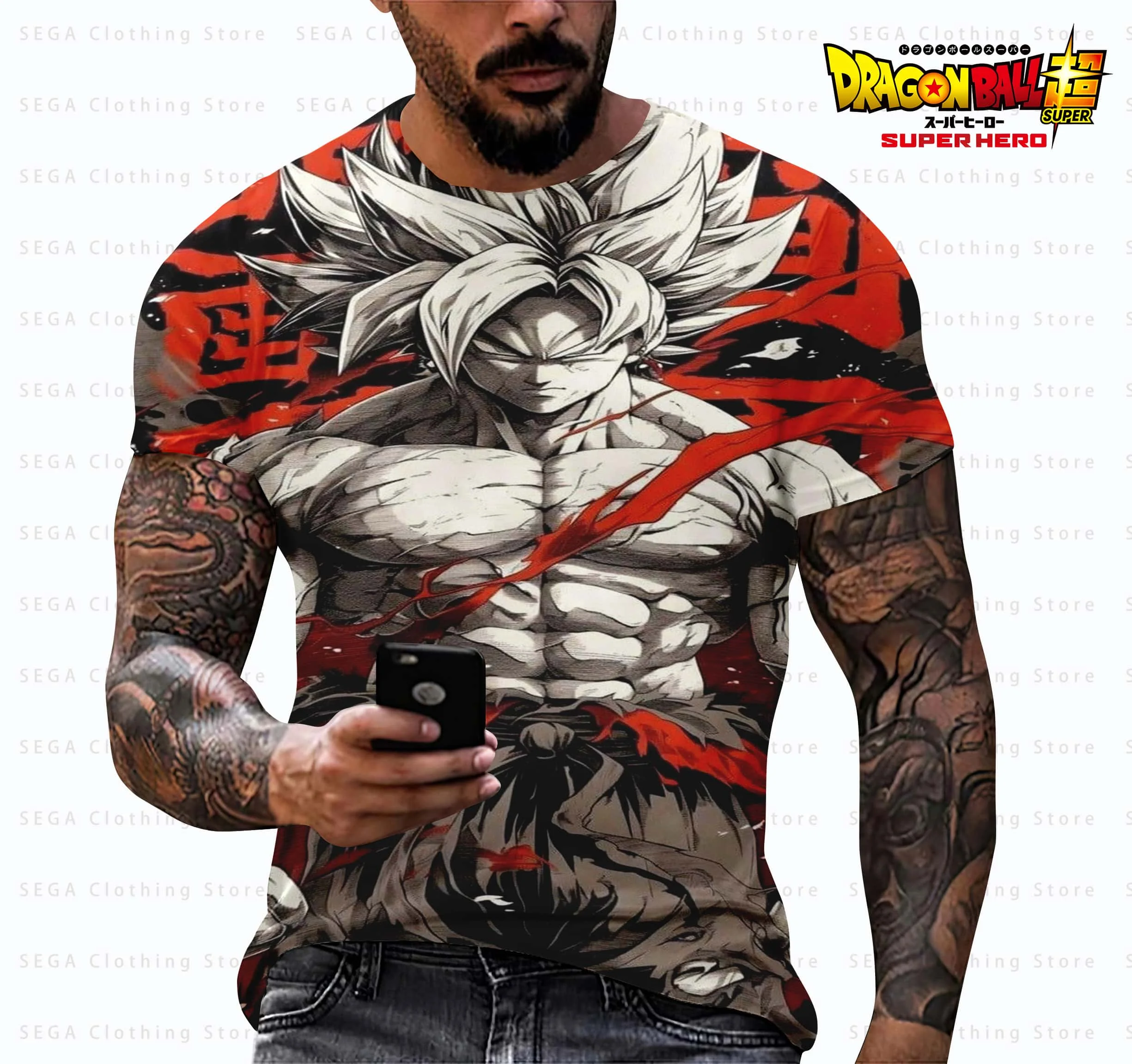 

Japanese Anime Dragon Ball Z Goku Children's CosPlay T-shirt Orange Saiyan Men's Clothing Boys T-shirt Breathable Short Sleeves