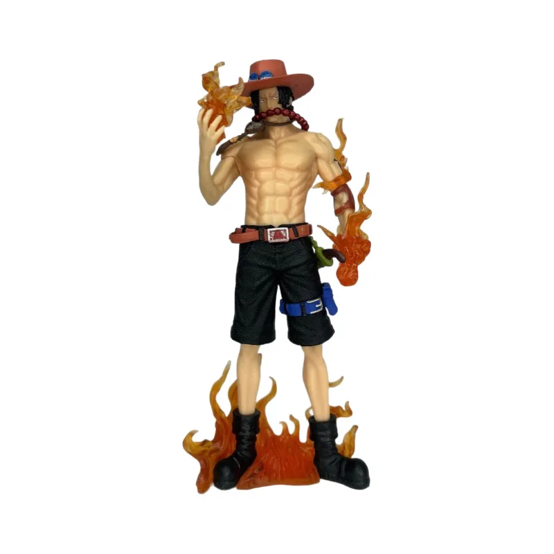 Action Figures One Piece figure Dream Ace standing pose fire fist Ace anime peripheral model statue display piece For Fans