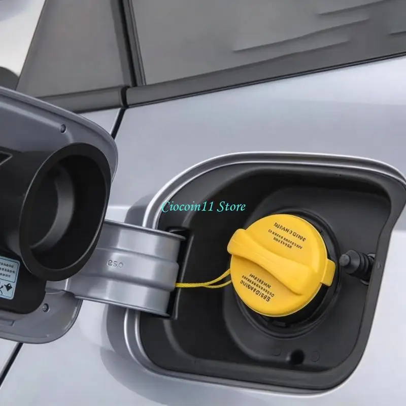 Y1UB GT295 Filler Cap Cover with Plastic Construction, Attached Tether and Integrated Turning Grip for 2007-2011 Vehicle