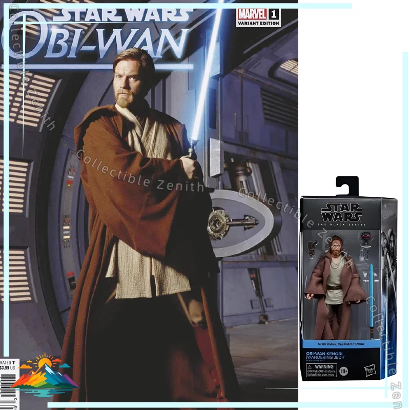 【スポット商品】ハスブロ-スターウォーズ-ブラックシリーズ-オビ＝ワン・ケノービ-15cm-アクションフィギュア-オリジナル放浪ジェダイコレクション-おもちゃ-ギフト