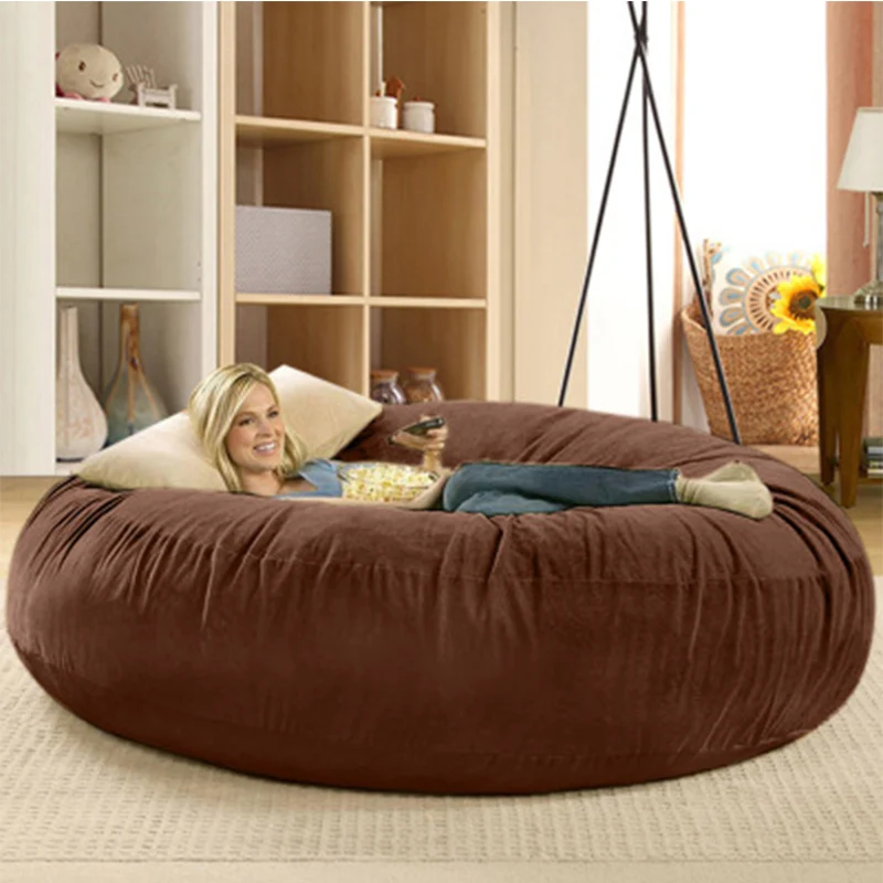 living room removable washable large bean bag cover furniture fat girls can be seat sofa bed cover