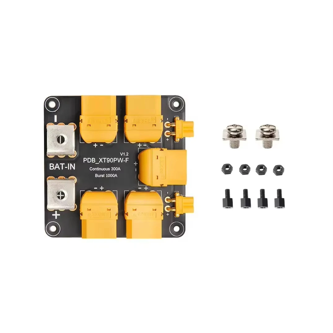 وحدة توزيع الطاقة HolyBro 300A PDB ملحومة مسبقًا مع XT90 وXT30 لأجزاء بطارية طائرة بدون طيار FPV Quadcopter ESC