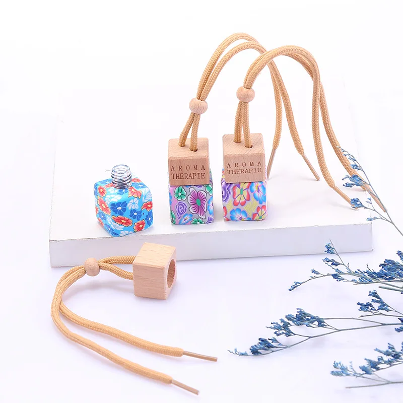 10/30pcs 8ml Car Perfume Bottle for Essential Oils Air Freshener Auto Ornament Car-styling Perfume Pendant Hot Car Accessories