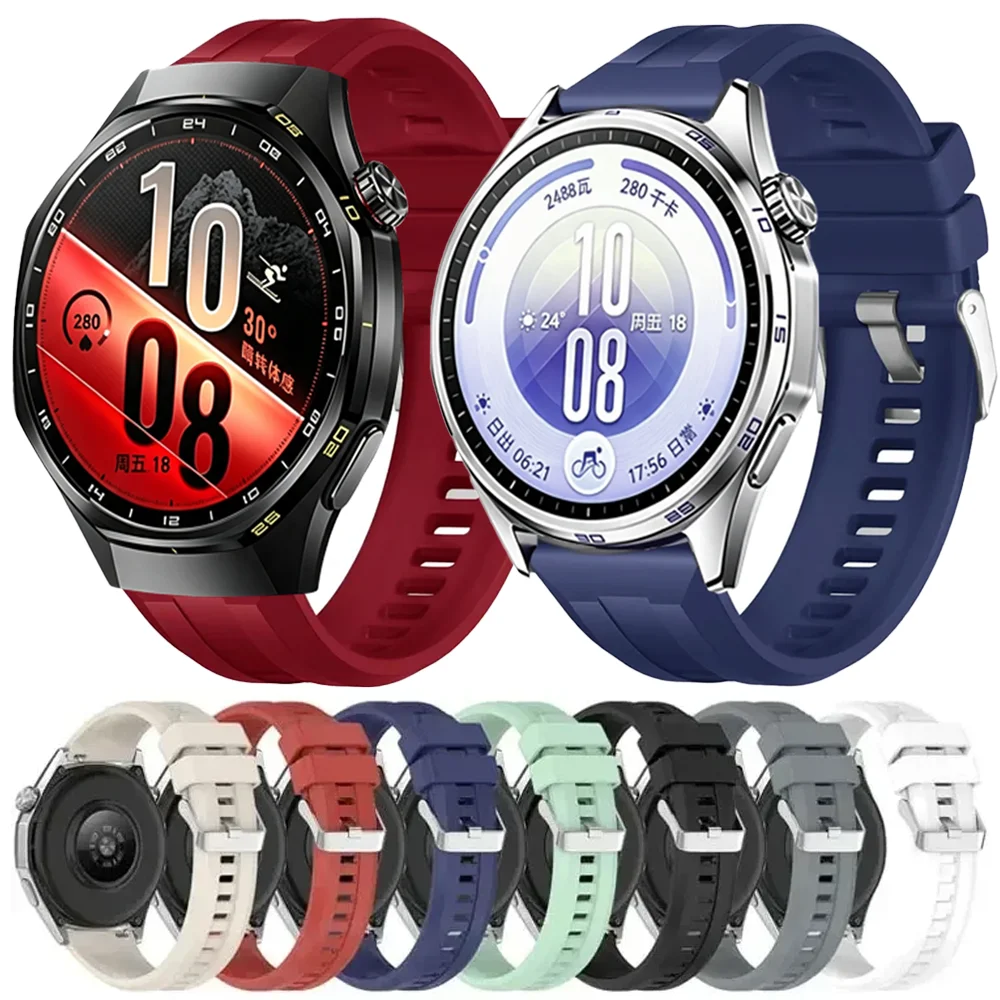 22mm Silikonarmband für Huawei Watch 5 GT7 Pro GTPro GT7 6 5 4 3 46mm Ultimate 2 Armband Amazfit Bip 6 5 Max Balance 3 2 Correa