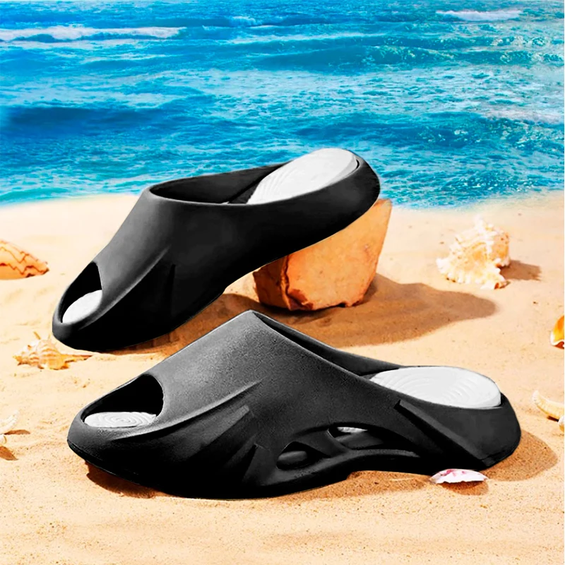 

Летние тапочки Xiaomi, домашние и уличные сандалии, пляжные легкие шлепанцы на мягкой подошве из ЭВА, мужские шлепанцы из магазина Youpin