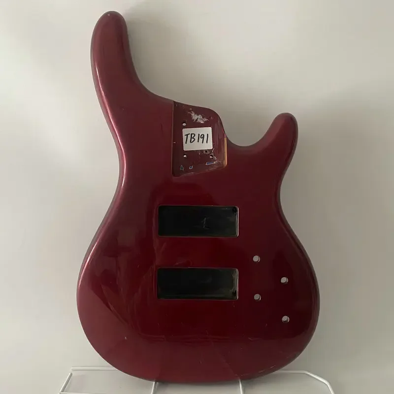 TB191 Ibanez Original 4 or 5 String Bass Guitar Body Solid Mahogany Body Wine Red Color with Piants Damages and Problems