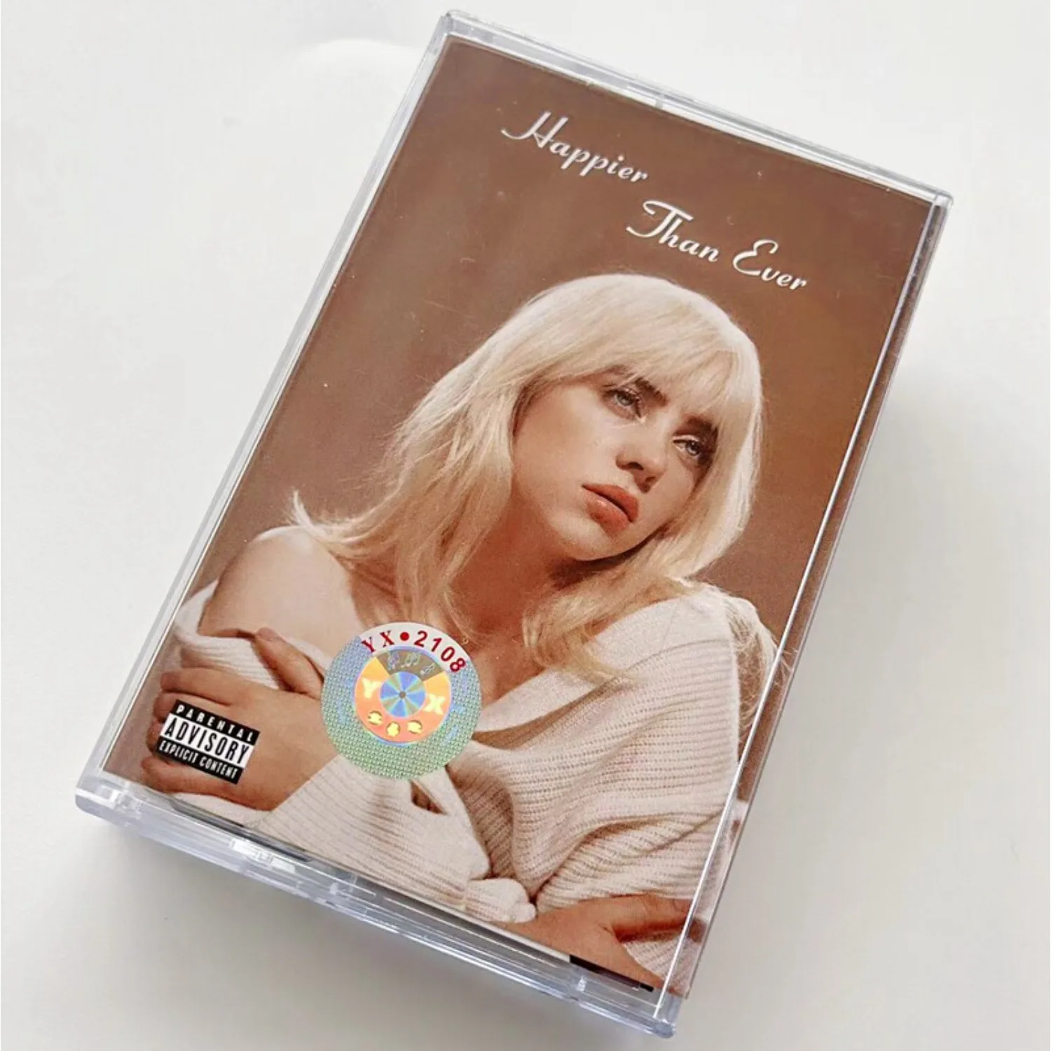 

Billie Eilish Happier Than Ever Alternative Pop Audio Cassette Tape Retro Vintage Analog Sound Collectible for Fans Home Decor