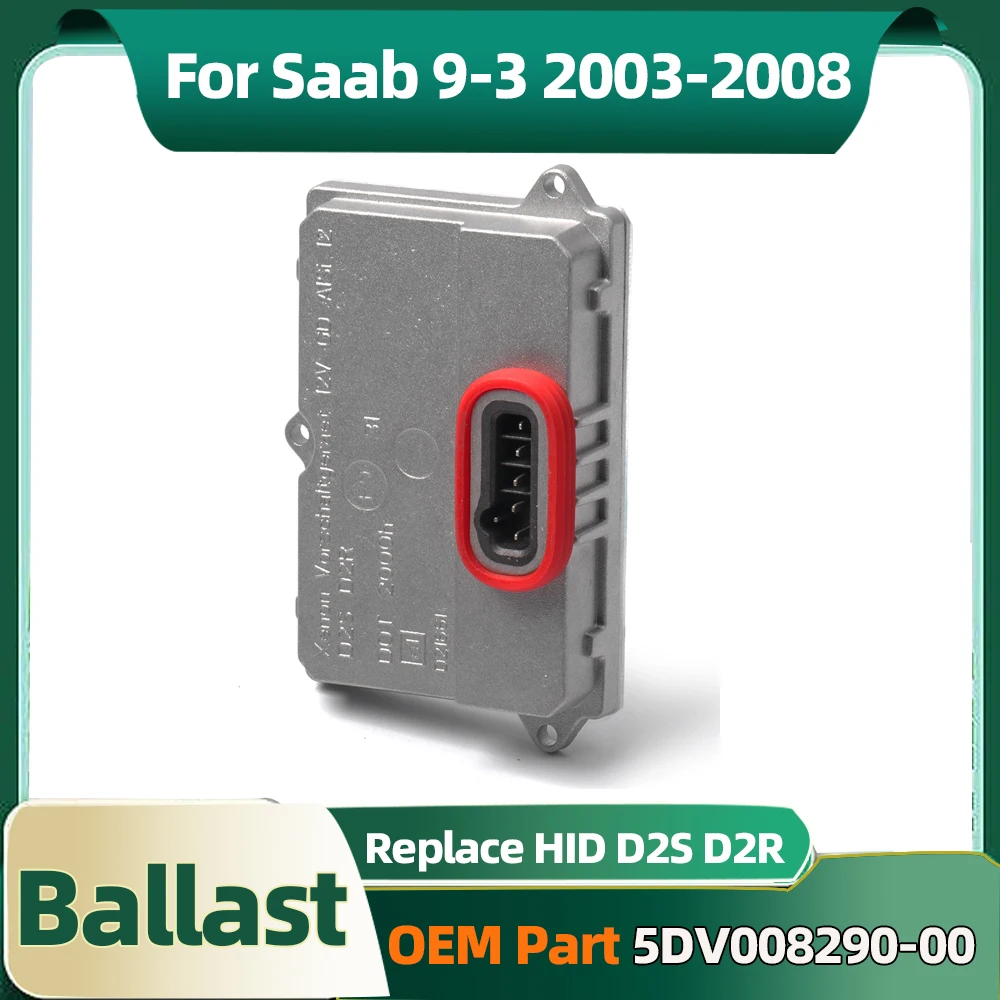 1Pcs 5DV008290 Xenon D2S D2R Headlight Ballast Block Unit 5DV008290-00 12 79 0592 For Saab 9-3 2003 2004 2005 2006 2007 2008