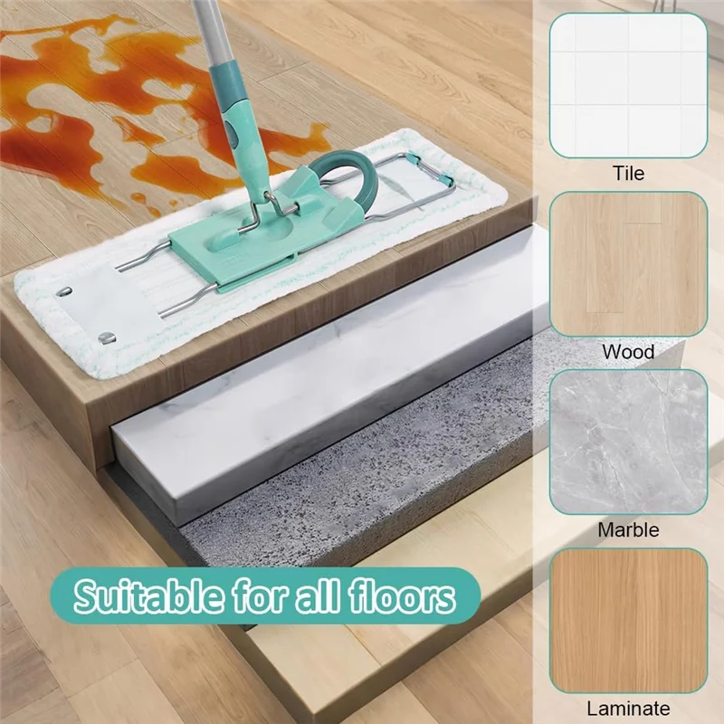 ملحقات ممسحة الأرضية من TAIGH، 3 قطع لغطاء قماش ممسحة من الألياف الدقيقة من Leifheit