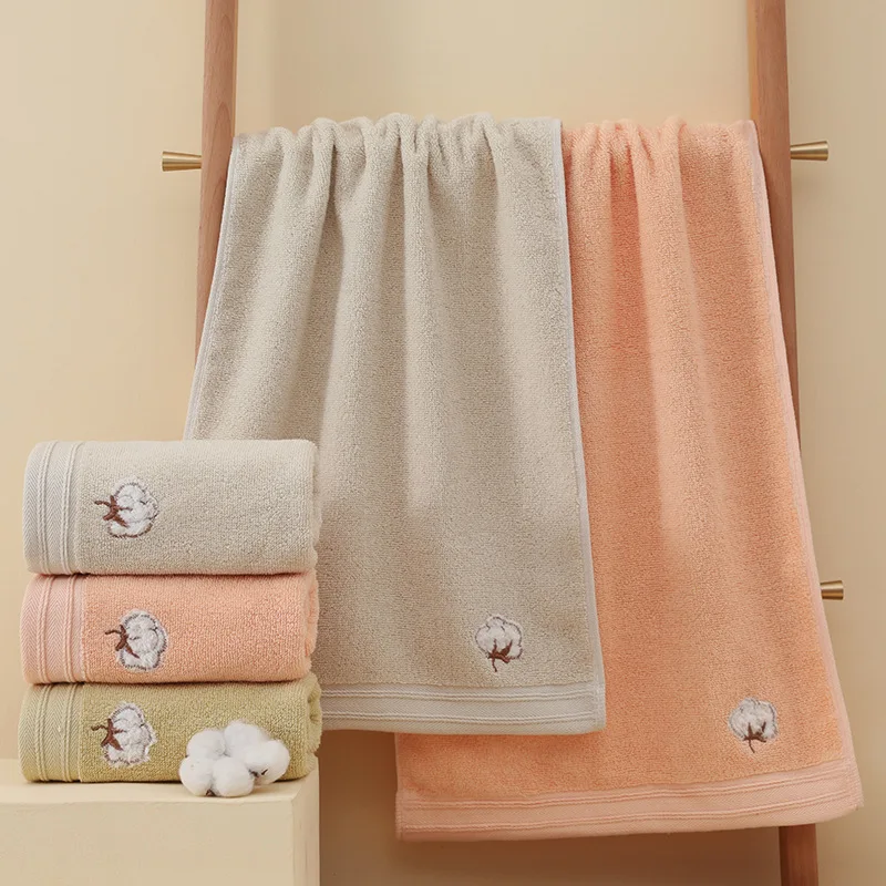 

Cute Baby Bath Towels Soft Cotton Face Hand Towel Kids Shower Wipe Washcloth Children Handkerchief Absorbent Towel 35x75cm