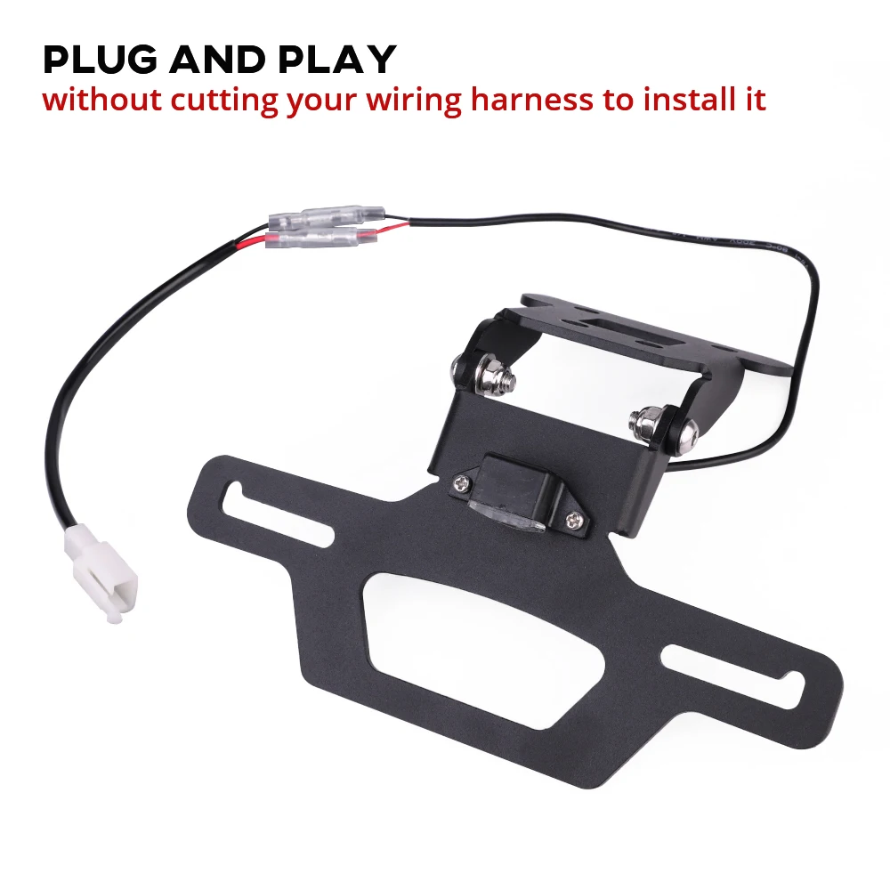Tail Tidy License Plate Holder For KAWASAKI NINJA 250 400 Z250 Z300 Z400 2018-2014 Motorcycle Fender Eliminator Frame Bracket - view 4
