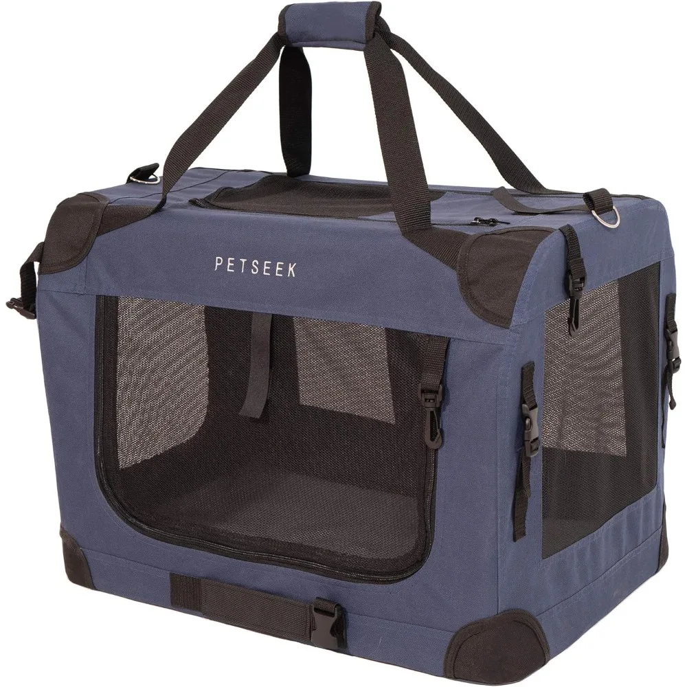 

Extra Large Cat Carrier Soft Sided Folding Small Medium Dog Pet Carrier 24"x16.5"x16" Travel Collapsible Ventilated Comfortable