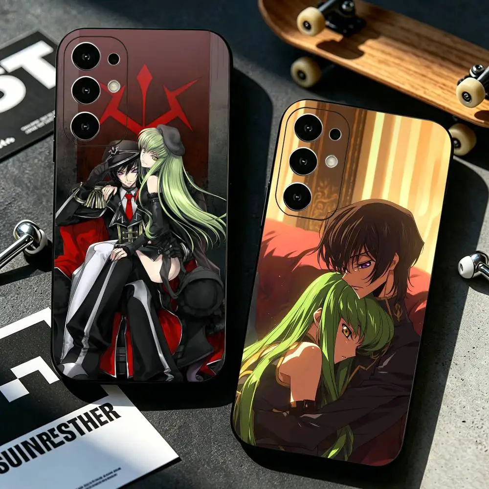 Lelouch Lamperouge Code G-Geass C.C Phone Case For Samsung S25,S24,S21,S22,S23,S30,Ultra,S20,Plus,Fe,Lite,Note,10,Black Cover