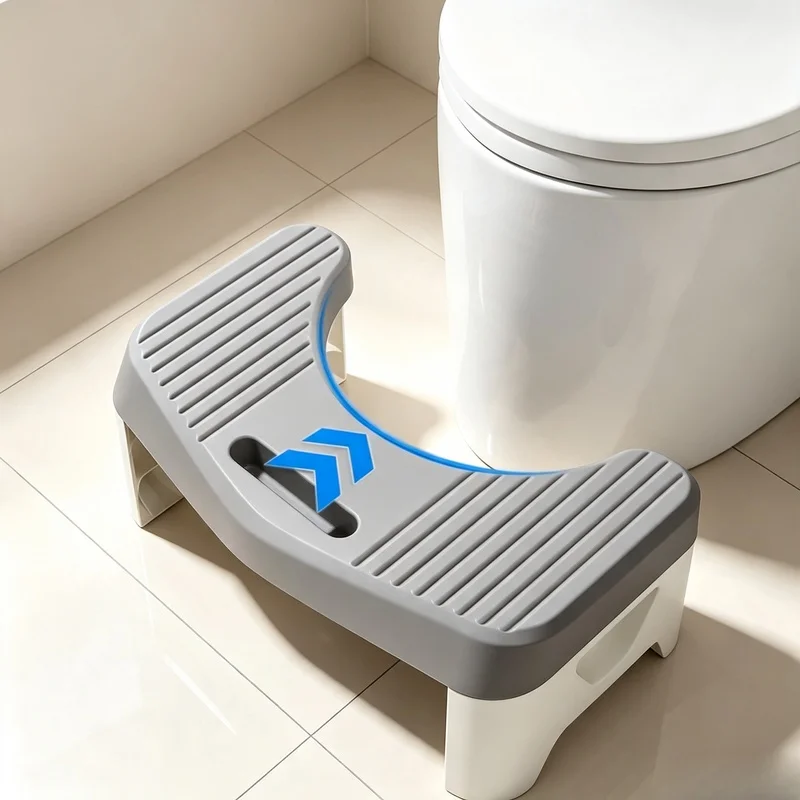 Anti Slip Thickened Toilet Squat Stool Comfort Bathroom Foot Rest For Adults Kids Pregnant Women Bathroom Helper