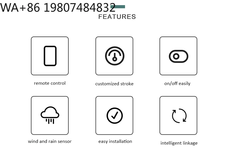 Greenhouse Intelligent Chain Window Motor Built-in Rain Sensor Small Automatic Vent Home Automation Equipment