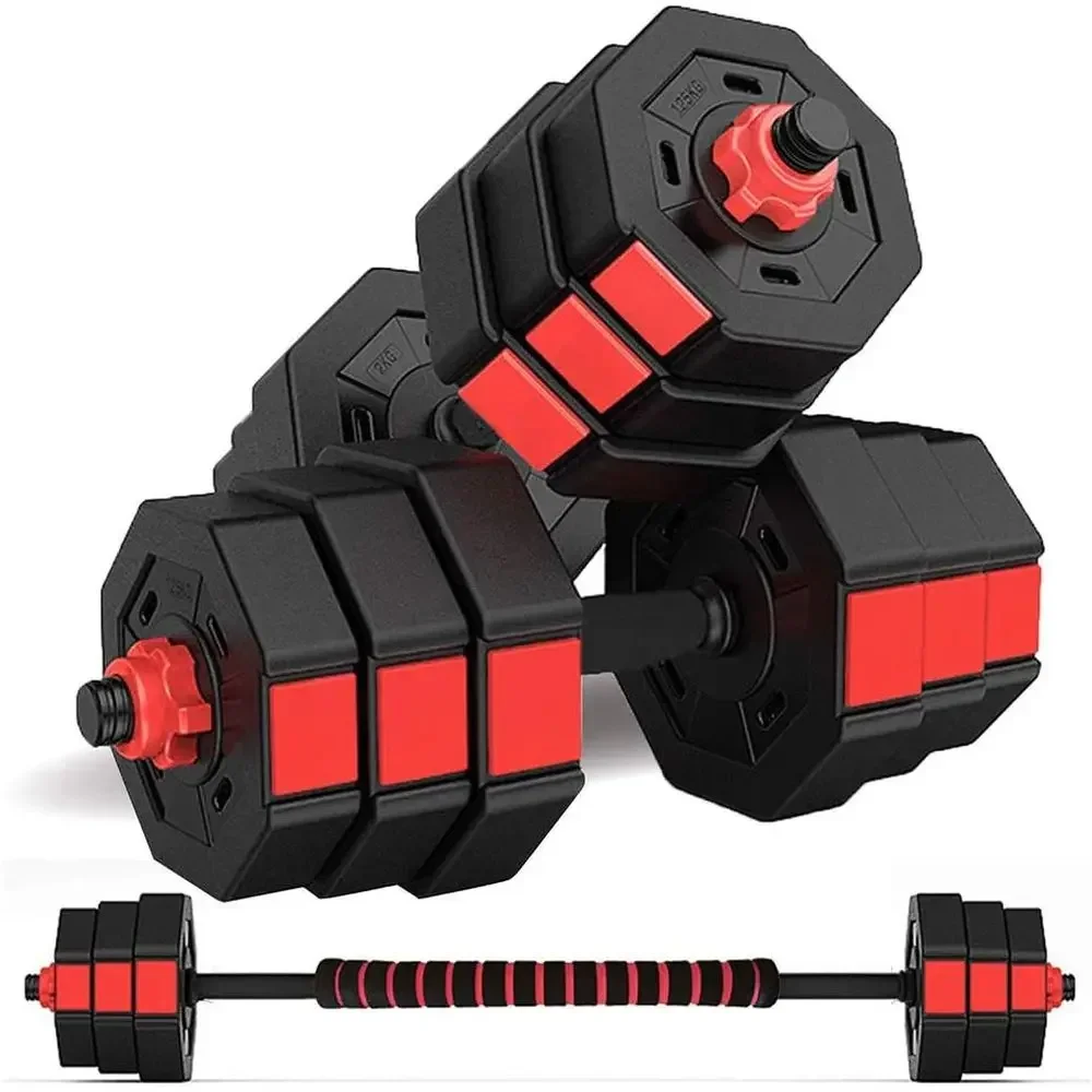 3-in-1 Adjustable Dumbbells Set, 44Lb/66Lb, Versatile Home Gym Equipment for Men and Women, Complete with Contingent Rod