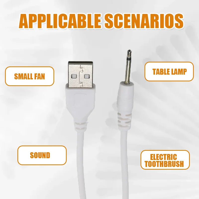 1m USB 2.0 A DC 2.5 millimetri Gomito 2A Linea di Carico del USB 2.5 USB2.5 Mono Audio Linea USB Martinetti spina Aux DC2.5mm Cavo Audio