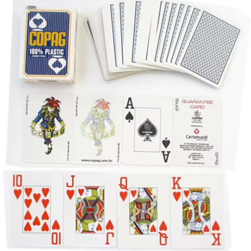 Perspective cards Copag Jumbo Face Plastic Marked Playing Cards For Perspective Glasses & Infrared Contact Lenses（Only Cards)