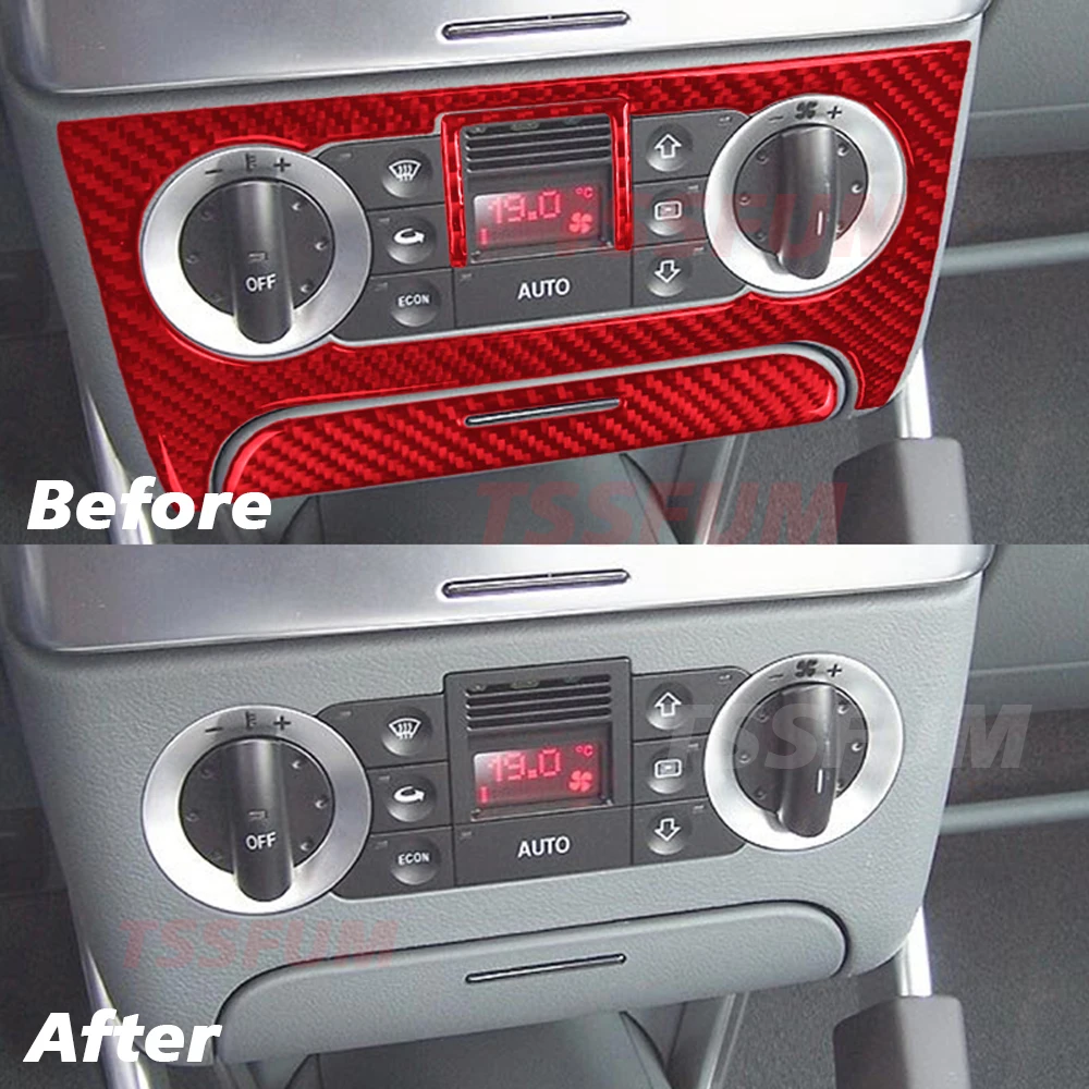 Newest for Audi TT 8N Roadster 2001-2006 ABS Carbon Fiber Car Sticker Accessories Gear Shift Panel Cover Interior Trim Sticker