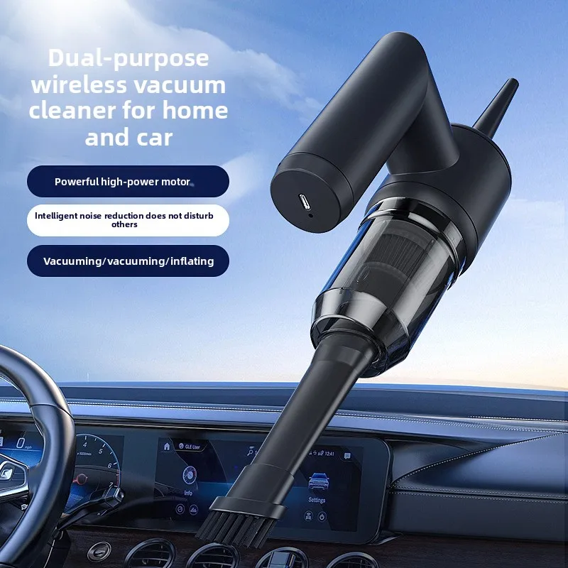 5 in 1 USB Car Vacuum Cleaner Multi Function for Home Use with Glass Scraper and Water Absorption