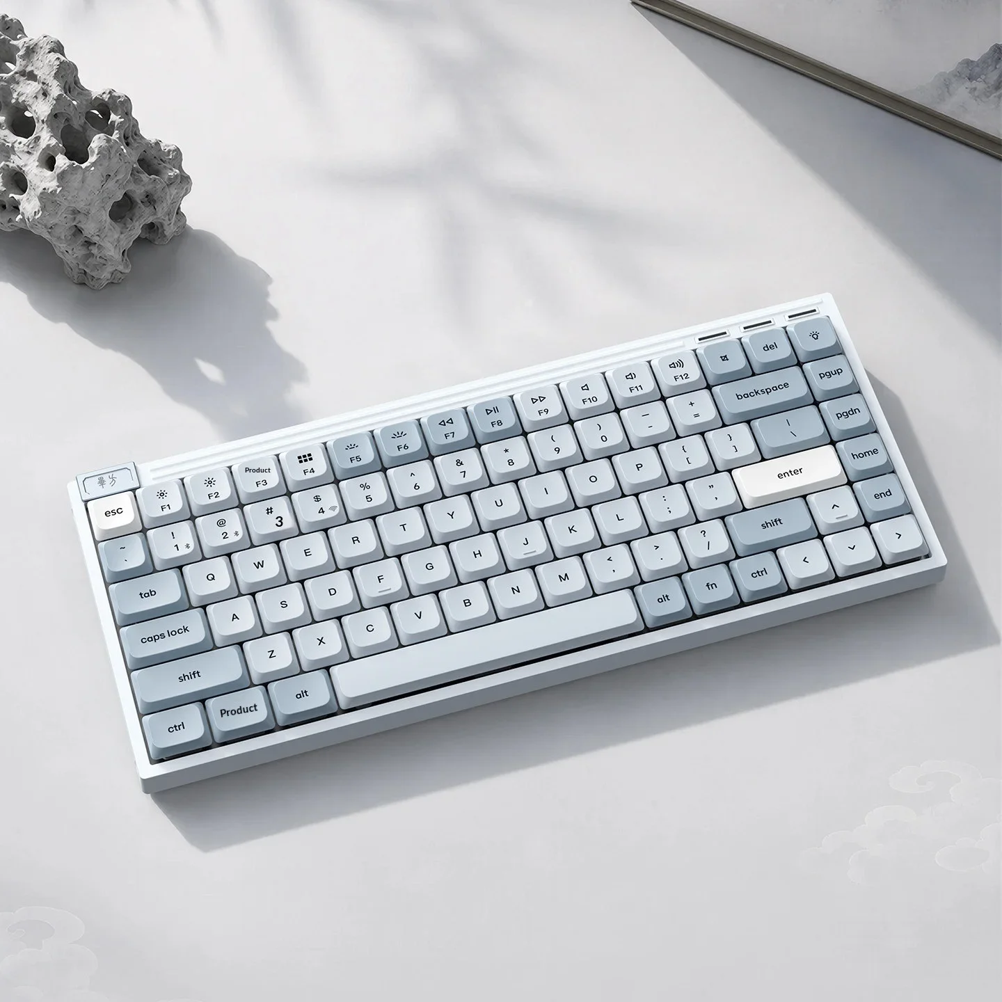 SKN Bifang Ultra Mechanical Keyboard Low Profile Tri Mode Wireless Dual 8K Gasket Quiet Slim Gaming Office Keyboard for PC Mac