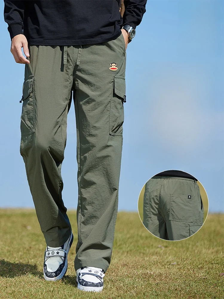 

PaulFrank American Sle Loose Fit Qui Dry Work Pants Casual Trousers for Men Summer Collection Youthful Energy Look