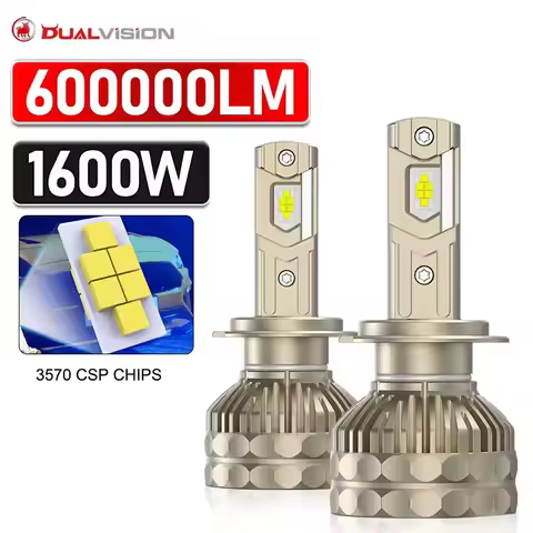 600000LM 1600W H7 LED Canbus Car Headlights Bulbs H4 HB3 9005 HB4 9006 H11 H8 9012 LED 6000K 3570 CSP Auto Lamp for VW Ford BMW