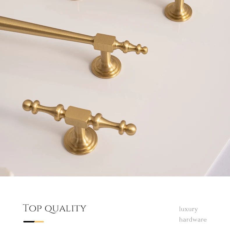 Brushed brass European cabinet handle product image 4
