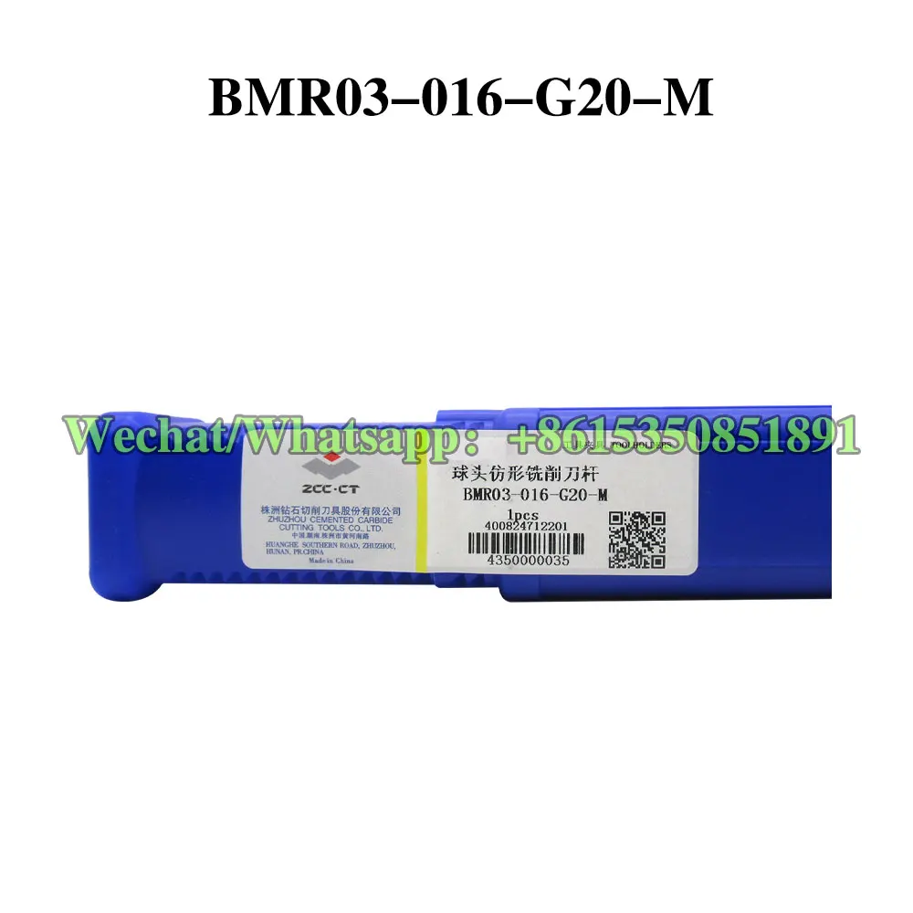ZCC CT BMR02-020-G25-L/M/S BMR03-016-G16-S BMR03-016-G20-M/S Zhuzhou CNC cabeça esférica perfilando haste de fresa