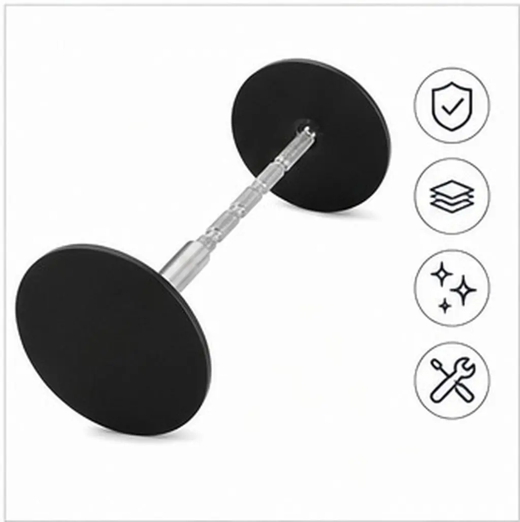 1Set Premium Stainless Steel Door Cover Plate Round Viewer Hole Filler Deadbolt Lock Hole Cover for Security Door Upgrade