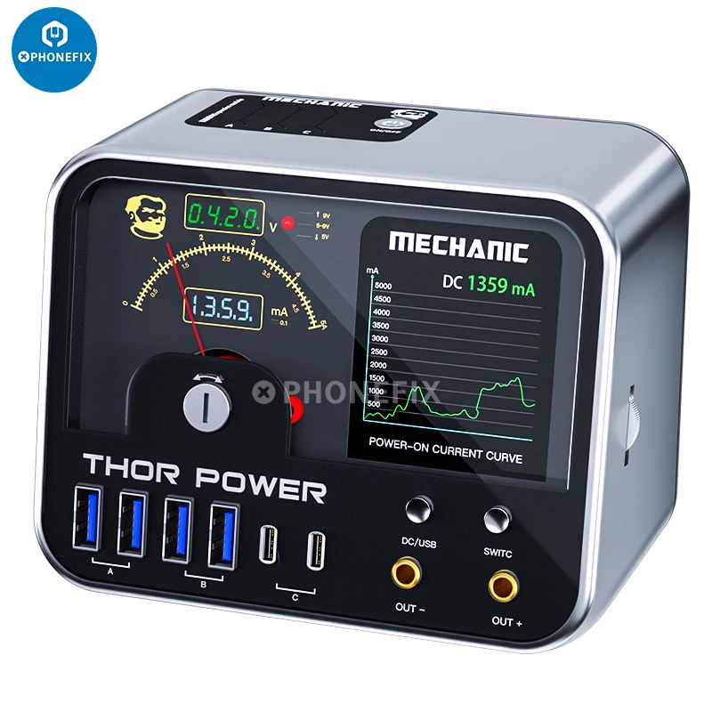 Mechanic Thor Power Intelligent Wireless DC Regulated Diagnostic Supply Power 35V 5A Output Expansion Interface for iPhone Watch