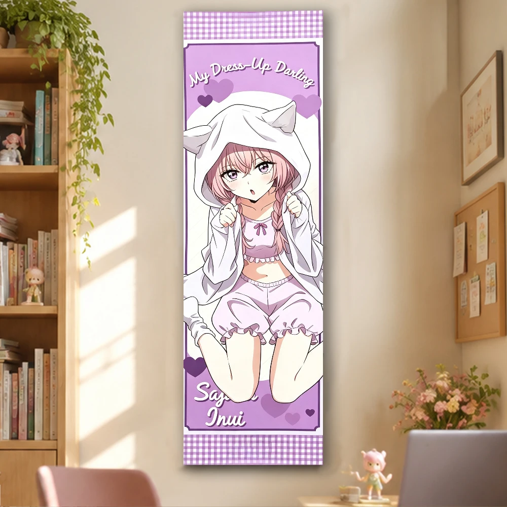 My Dress-Up Darling Sajuna Inui Anime Tapestry Wall Hanging Vertical Poster Decorative Blanket Bedroom Living Room Home Decor