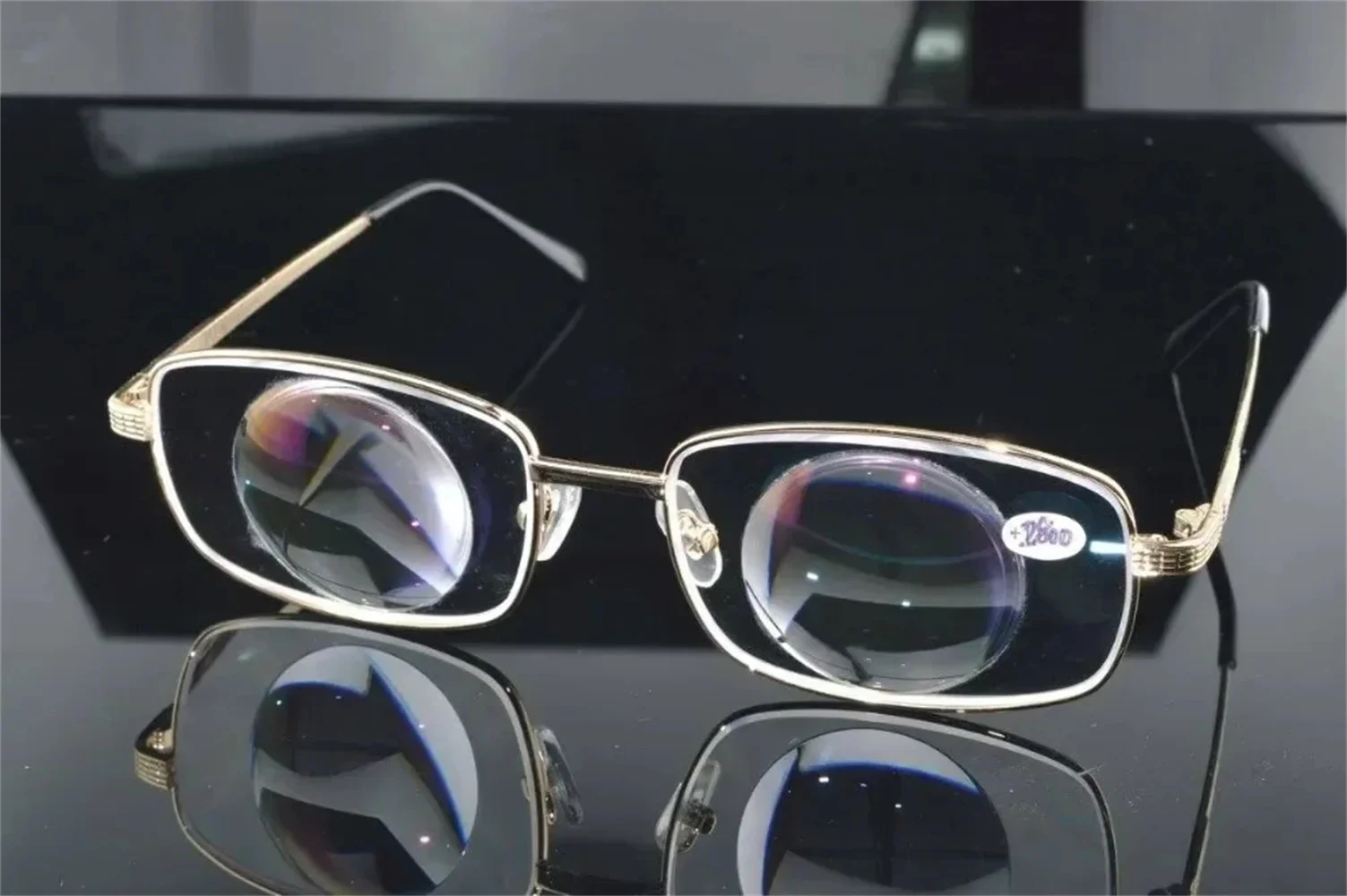 

Clara Vida Limit!!! Very Rare Super High Plus Reading Glasses With Antireflective Coating For Low For Vision Aid +28d Pd64