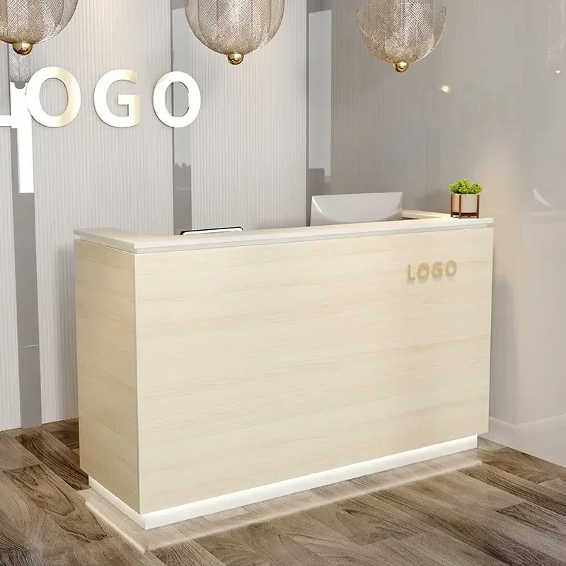 Balcão de bar Mesas de recepção Alto Display Mesa de escritório Mesa de recepção Caixa comercial Toonbank Winkel Móveis