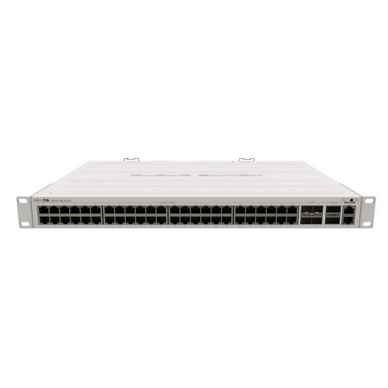 

MikroTik CRS354-48P-4S + 2Q + RM 48-портовый 10-гигабитный 3-слойный коммутатор POE