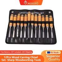 Podofo Carving Knife Woodworking Carving Chisel Carving Knife Set Hand Carved Flat Chisel Woodworking Carpentry Tools