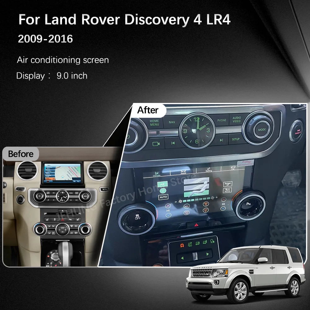 Latest used For Land Rover Discovery 4 LR4 2009-2016 Air Conditioning LCD Display 1920 * 1080 New Android 12