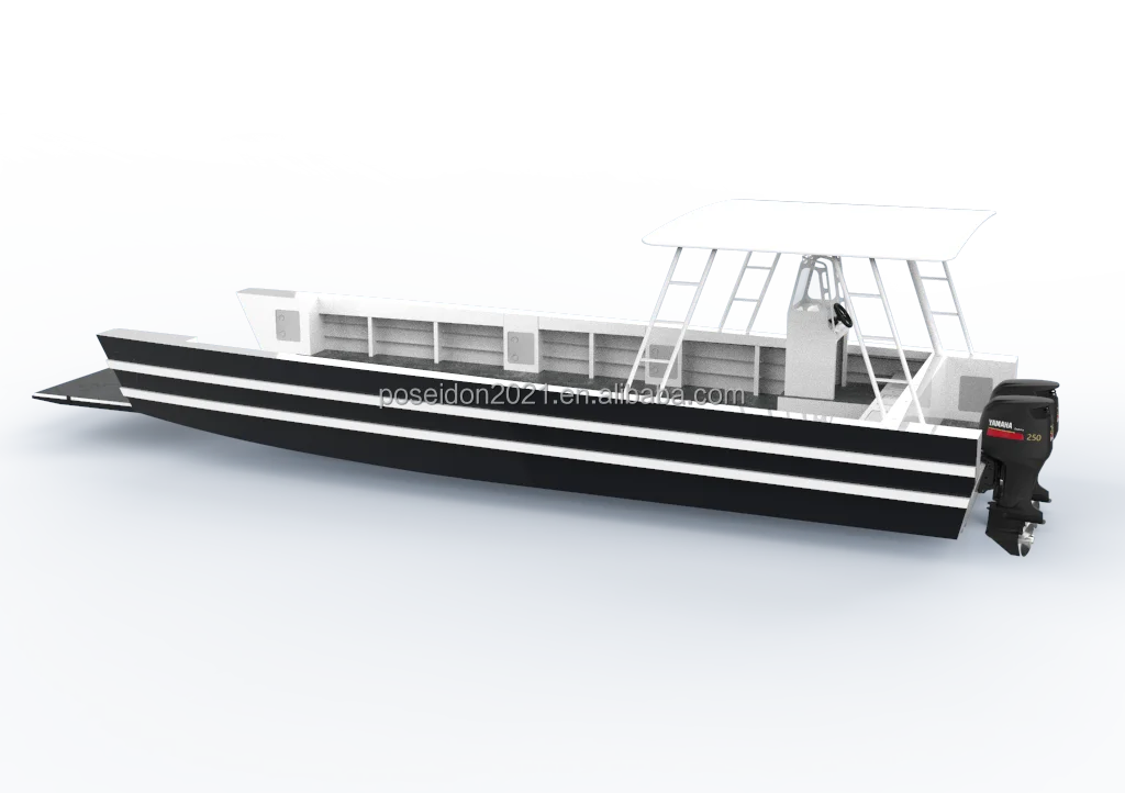 

11m Shallow V Fishing Vessel Aluminium Landing Craft Aluminum Working Boats For Carry