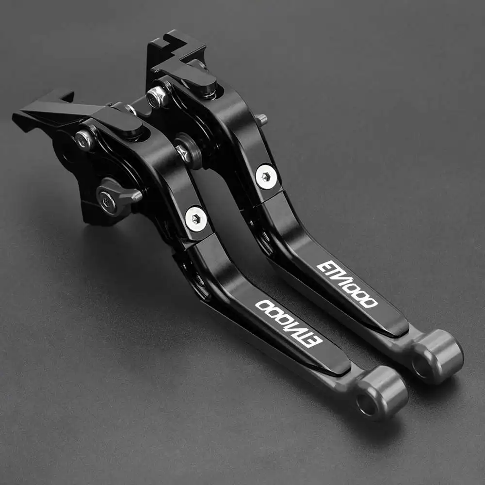 Motorcycle CNC Adjustable Extendable Brake Clutch Levers Handle Grips Ends For APRILIA ETV1000 2002 2003 2004 2005 2006 2007