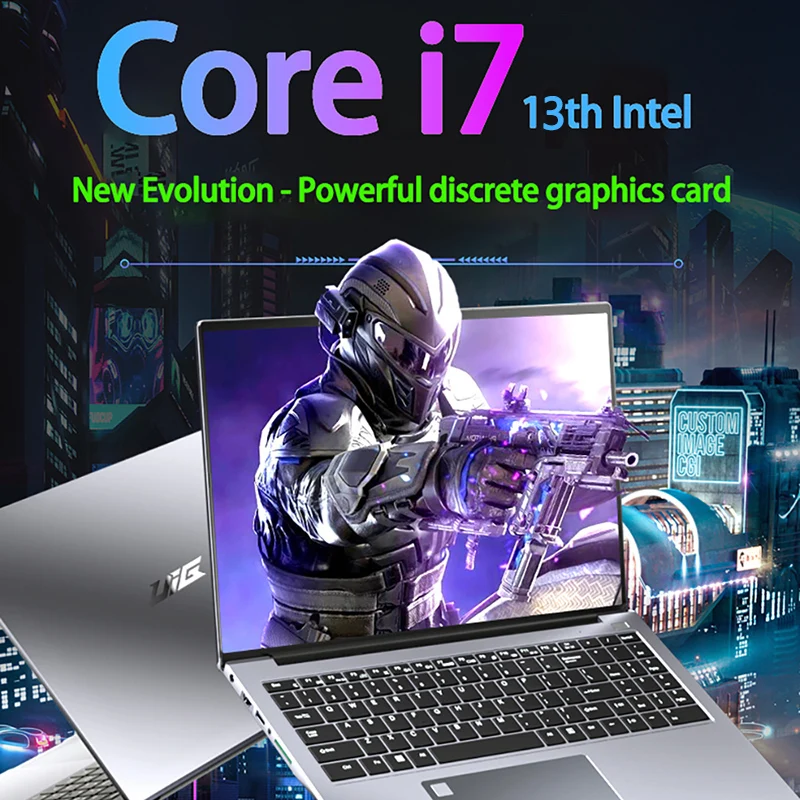 Ordinateur portable Intel I7-1355U NVIDIA MX450 15.6 pouces, déverrouillage par empreinte digitale, 32 Go DDR4, 2 To SSD, clavier rétro4.2, 10 cœurs, 12 fils